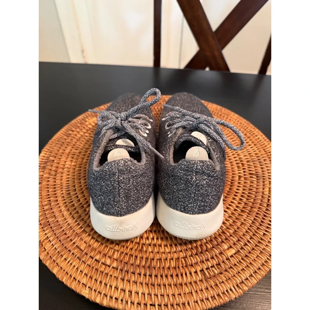 Allbirds Wool‎ Runners Charcoal Grey Heather Merino Wool Sneakers Womens 8